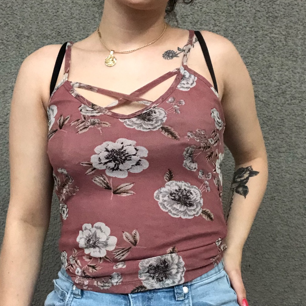Floral tank top